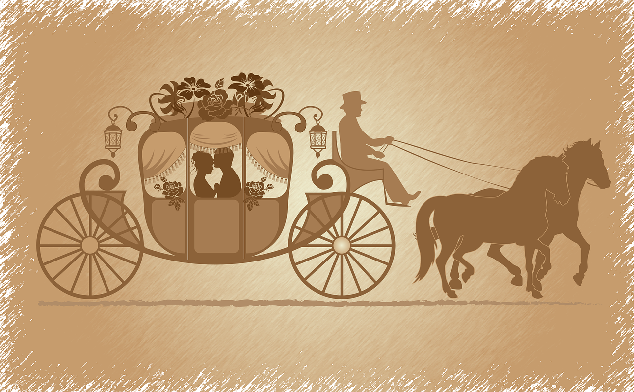 wedding horse and carriage