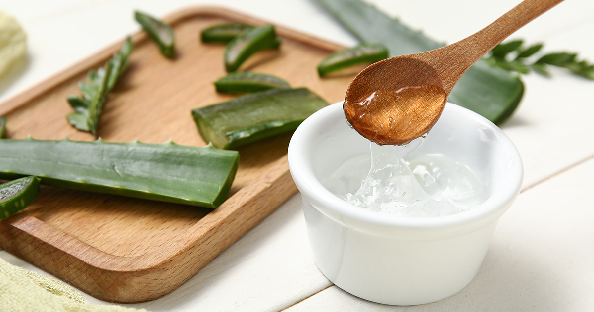 Aloe vera face pack