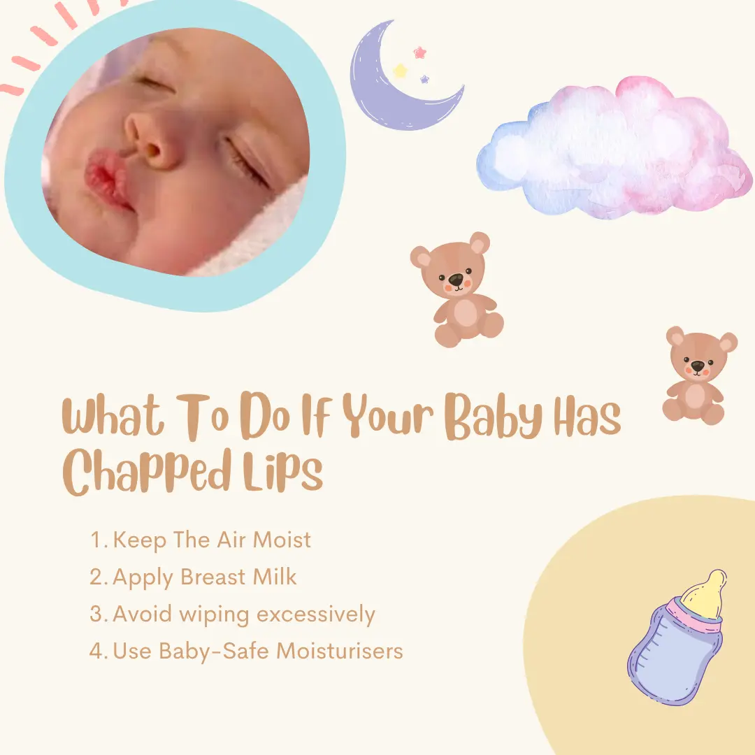 New Born baby chapped lips