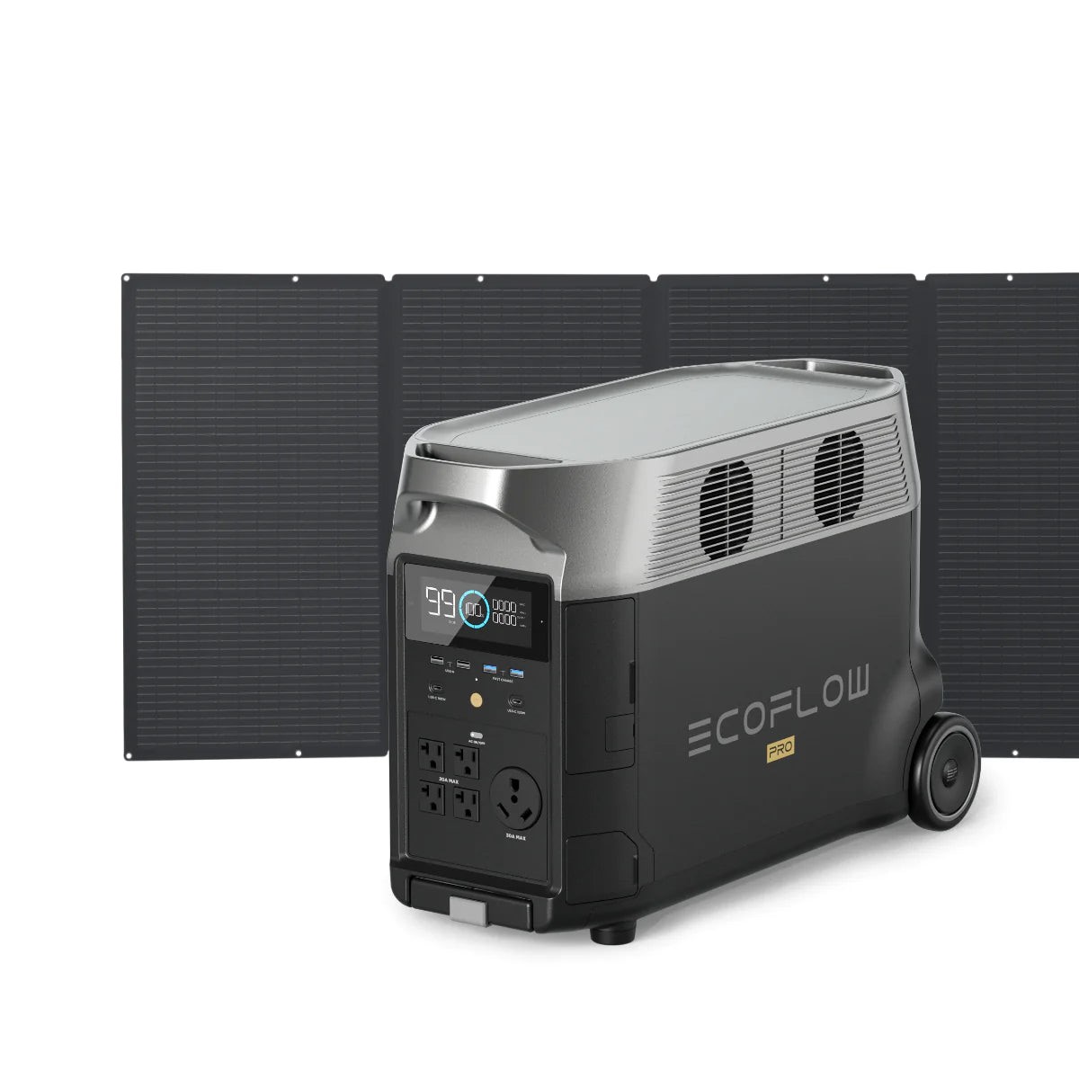 EcoFlow Delta Pro Solar Generator + 400W Solar Panel