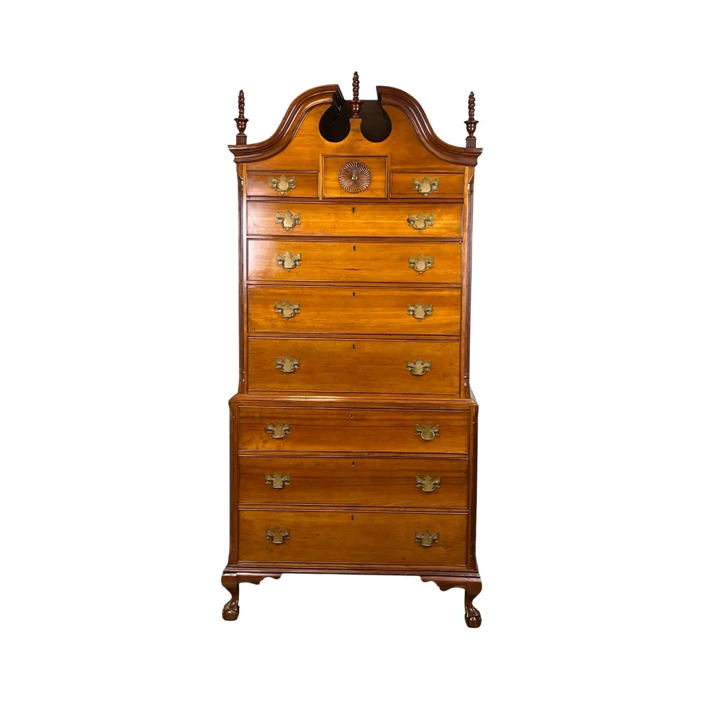 Connecticut Chippendale Chest on Chest Attr. Nathan Booth