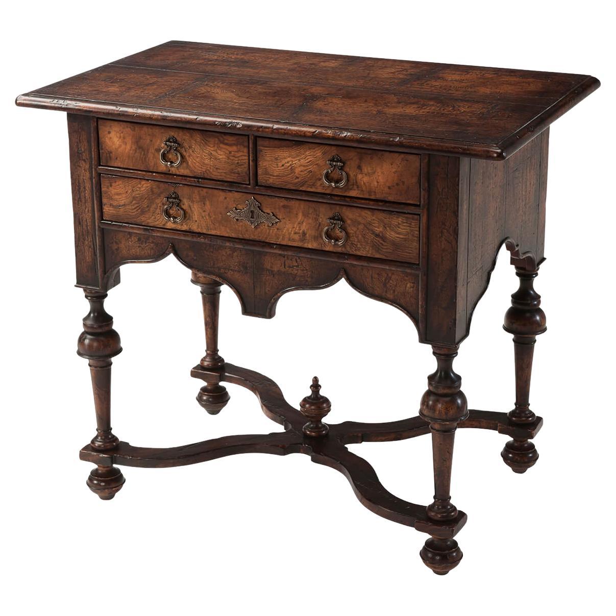 William and Mary Lowboy Dressing Table For Sale