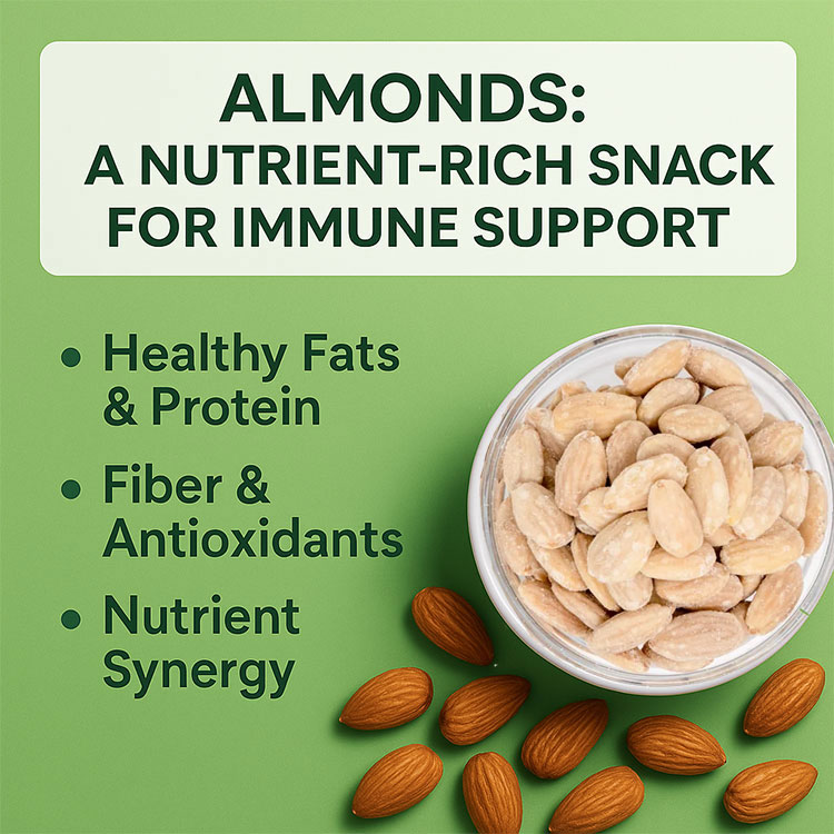 AlmondRx almonds with vitamin D enhancement concept