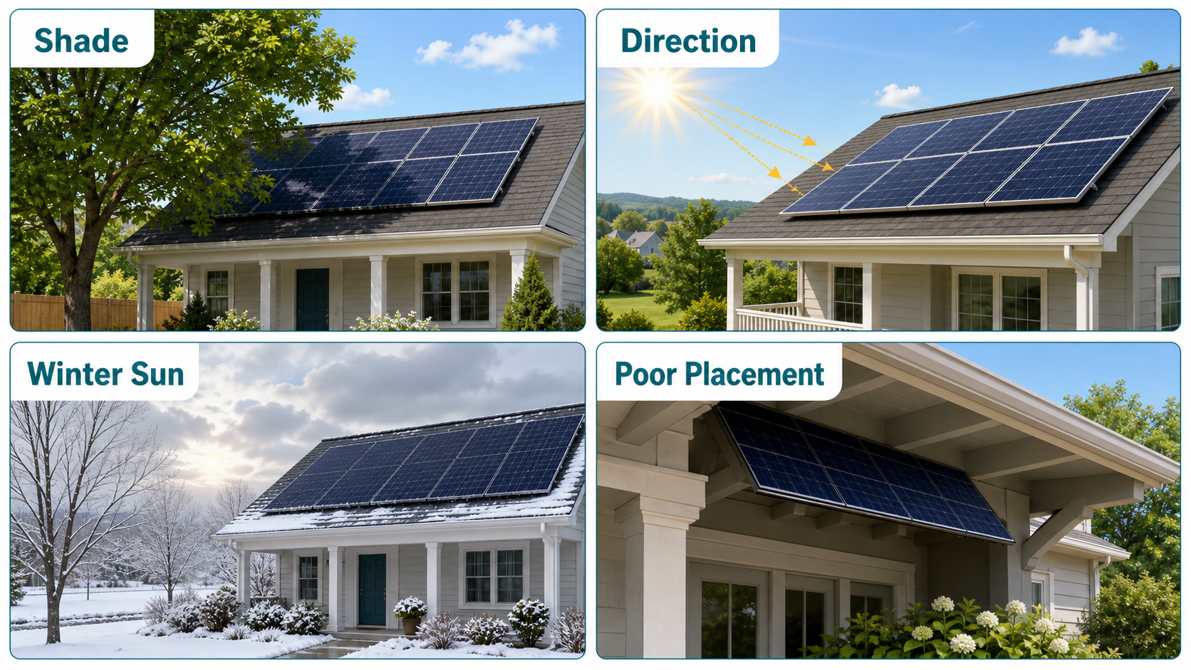 solar panel placement considerations