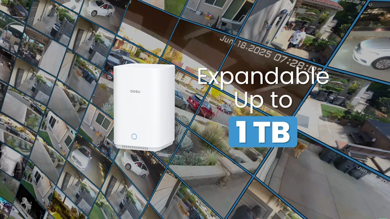 aosuBase graphic showing storage expandable up to 1TB