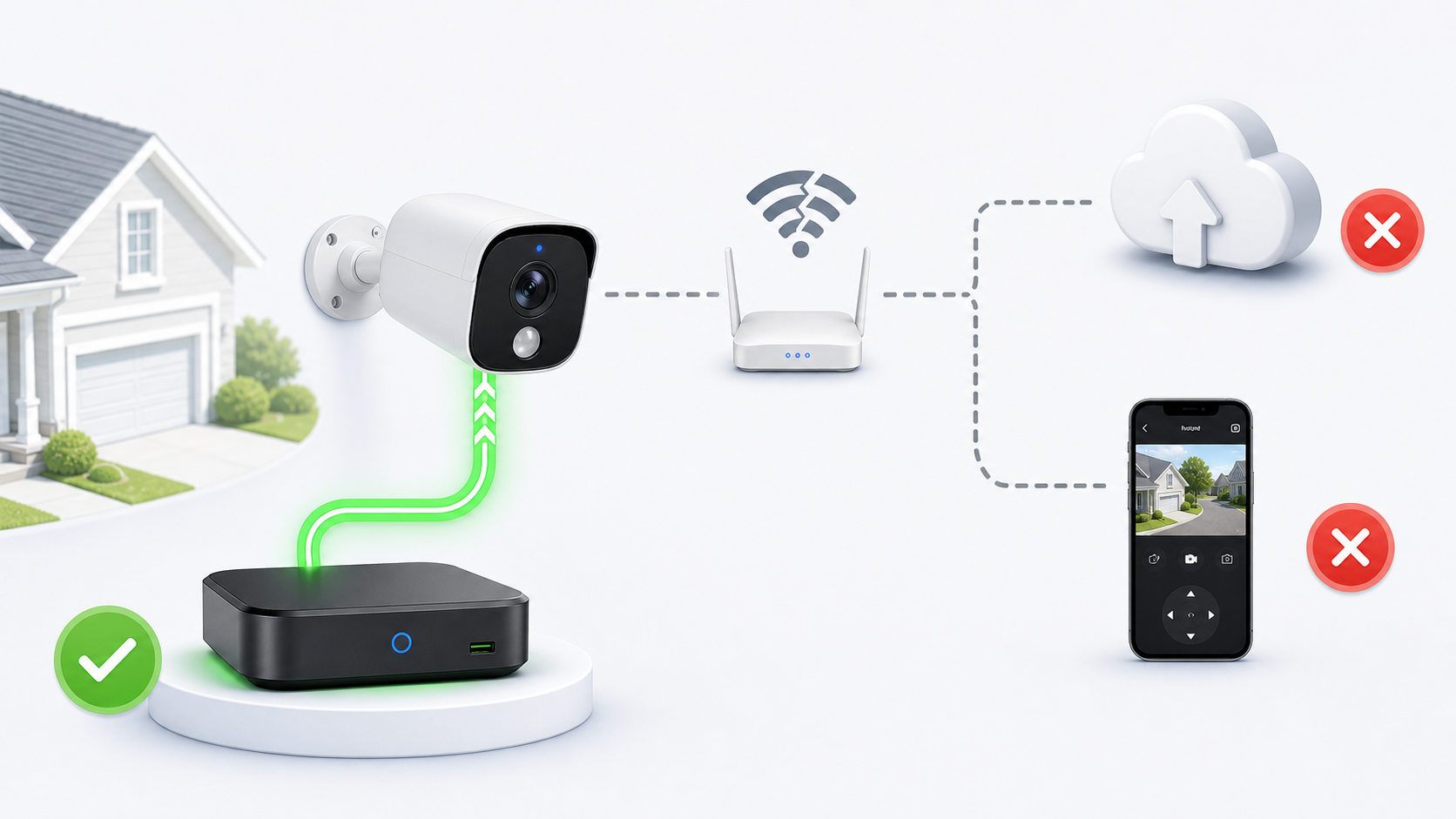 diagram showing functions that work or are broken when internet is down