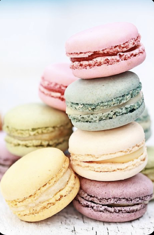 Macarons de distintos colores