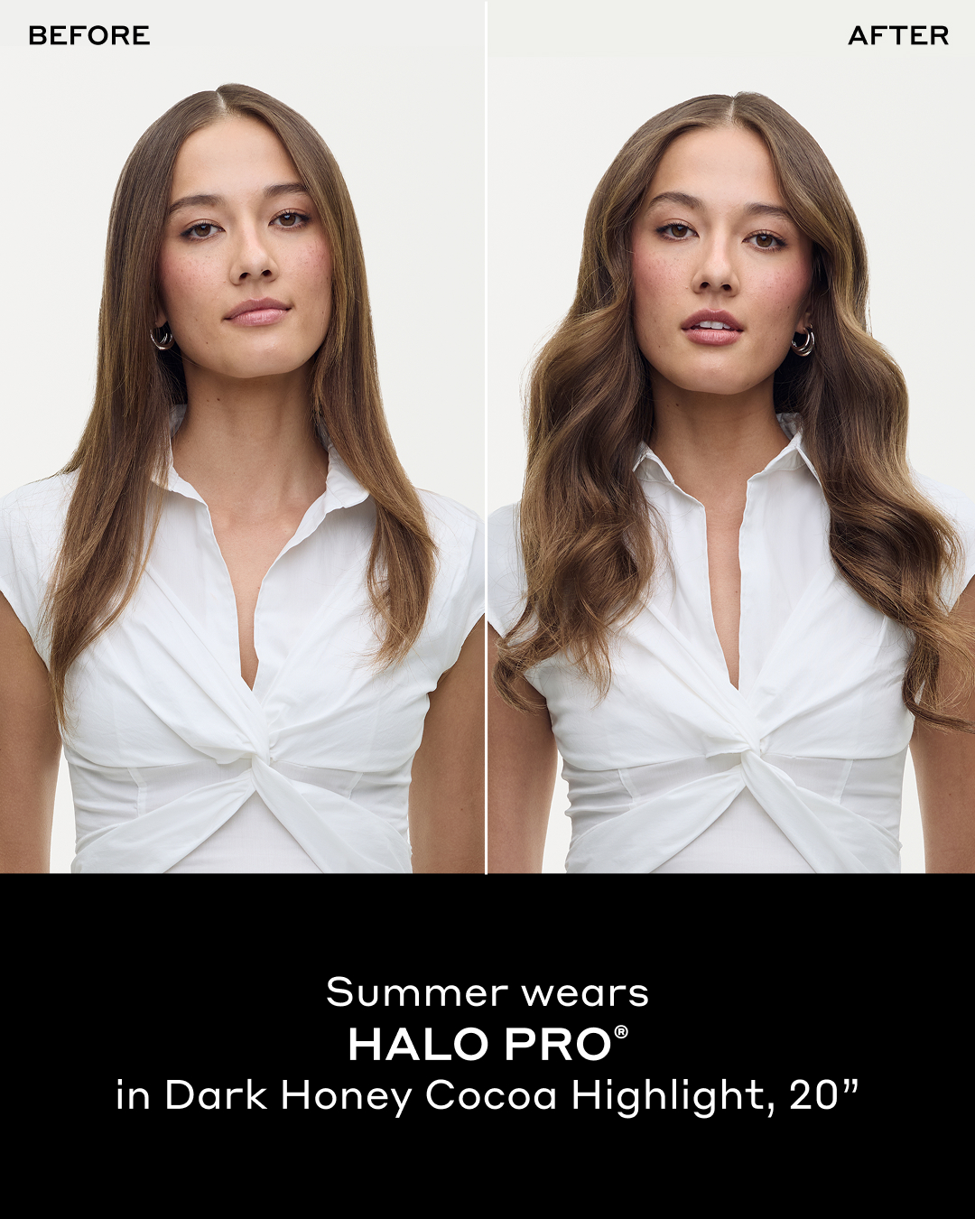 Before and after: Halo Extensions, everyday wear transformation