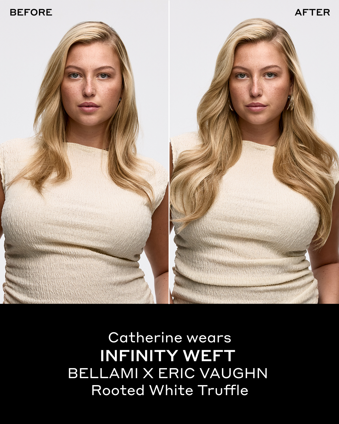 Before and after: Infinity Weft, Eric Vaughn colorist shade