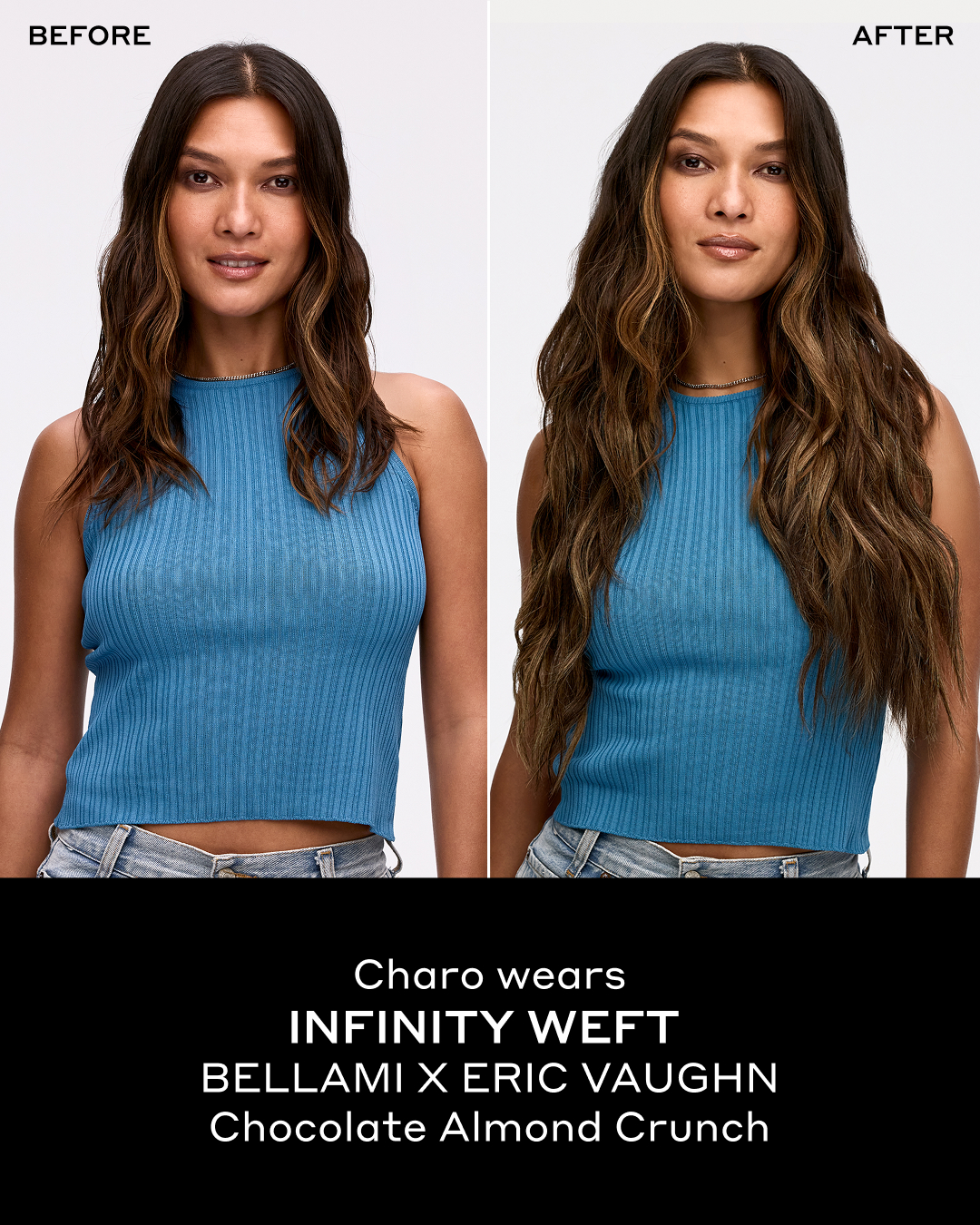 Before and after: Infinity Weft, Eric Vaughn colorist shade