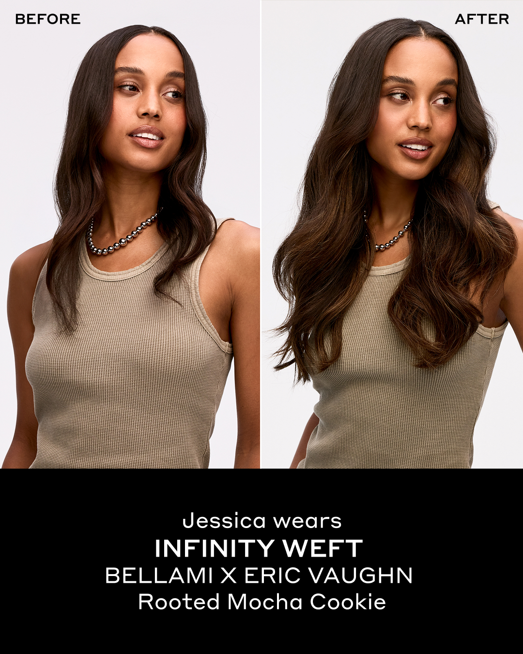 Before and after: Infinity Weft, Eric Vaughn colorist shade