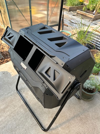 Outdoor Compost Tumbler Bin Assembled