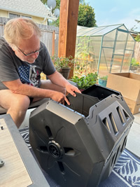 Dual Chamber Compost Tumbler Bin