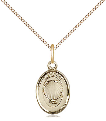 Catholic Medals - Gold Baptism Necklace