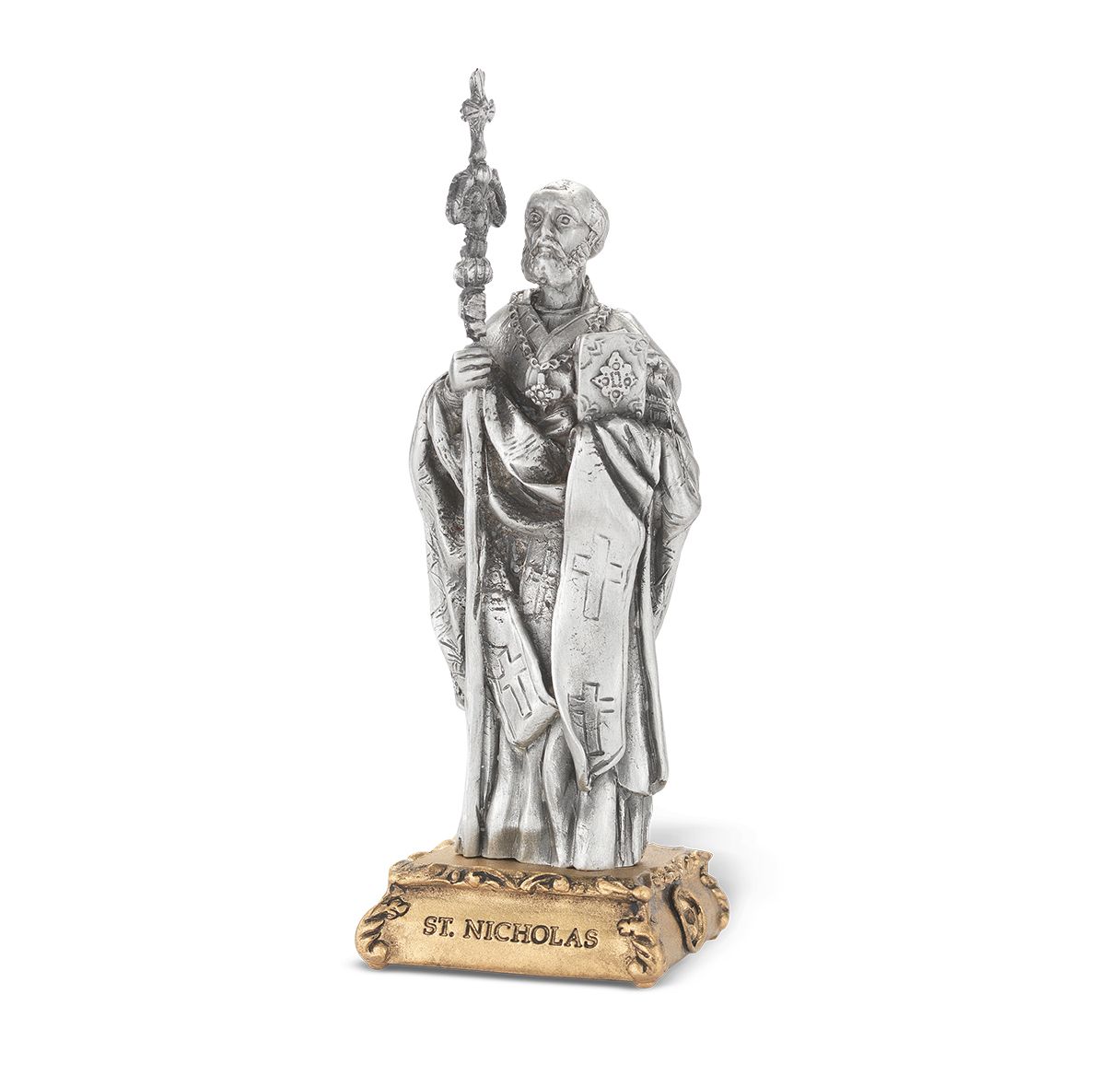 Pewter St. Nicholas Statue