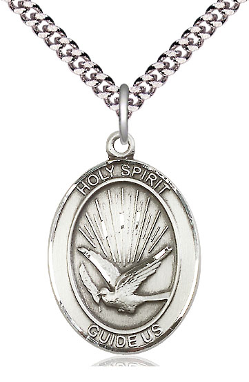 Holy Spirit Guide Us Oval Pendant Necklace