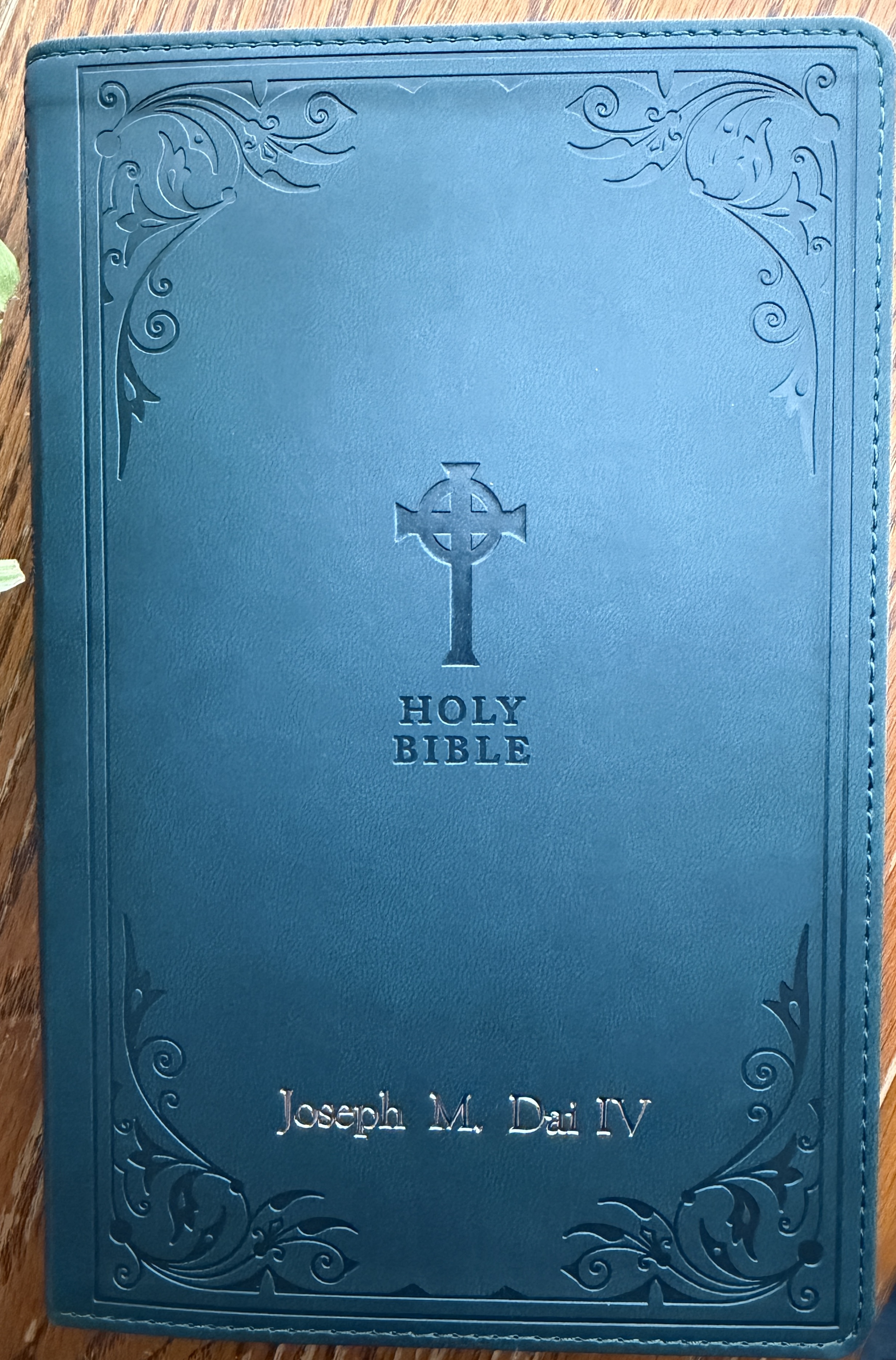 Custom engraved Catholic Bible First Communion heirloom gift