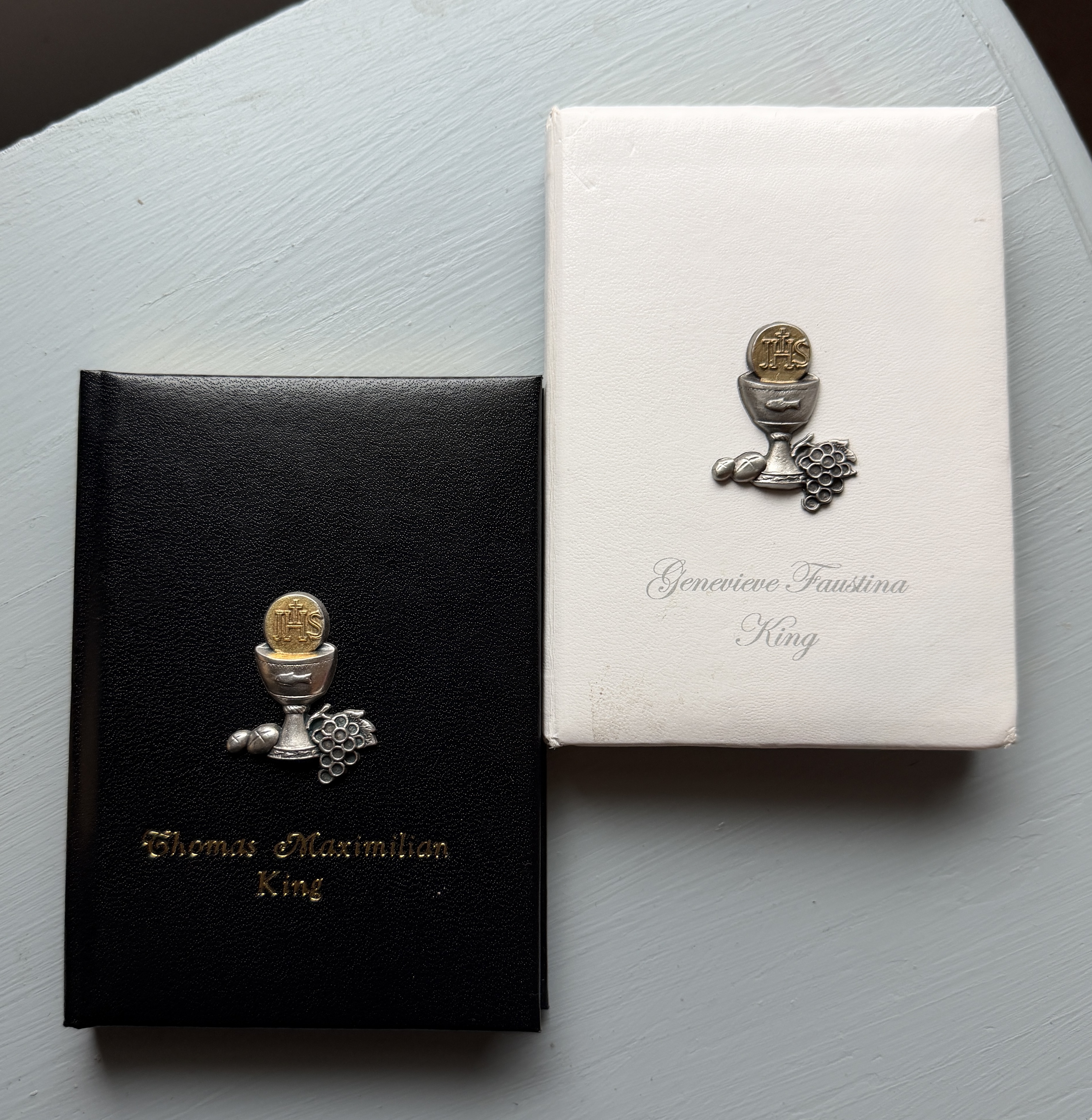 First Communion Black Cover Missal with Raised Chalice