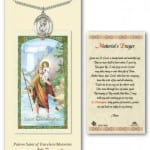 St. Christopher Medal in Pewter with Prayer Card