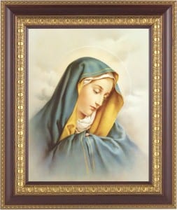 Sorrowful Mary Framed Print