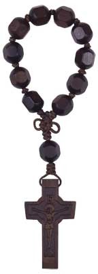 Hexagon Cut Jujube Wood Rosary