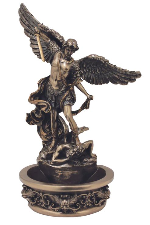 St. Michael holy water font