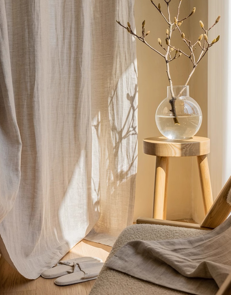 linen curtains