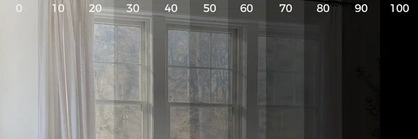 Different levels of curtain shading