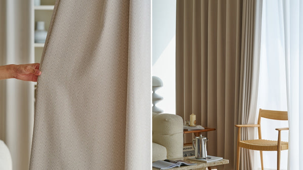 Herringbone Pattern Chenille Curtain