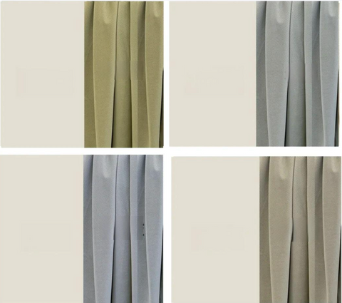 Easeease curtains with customized colors chosen to enhance the aesthetic of your home