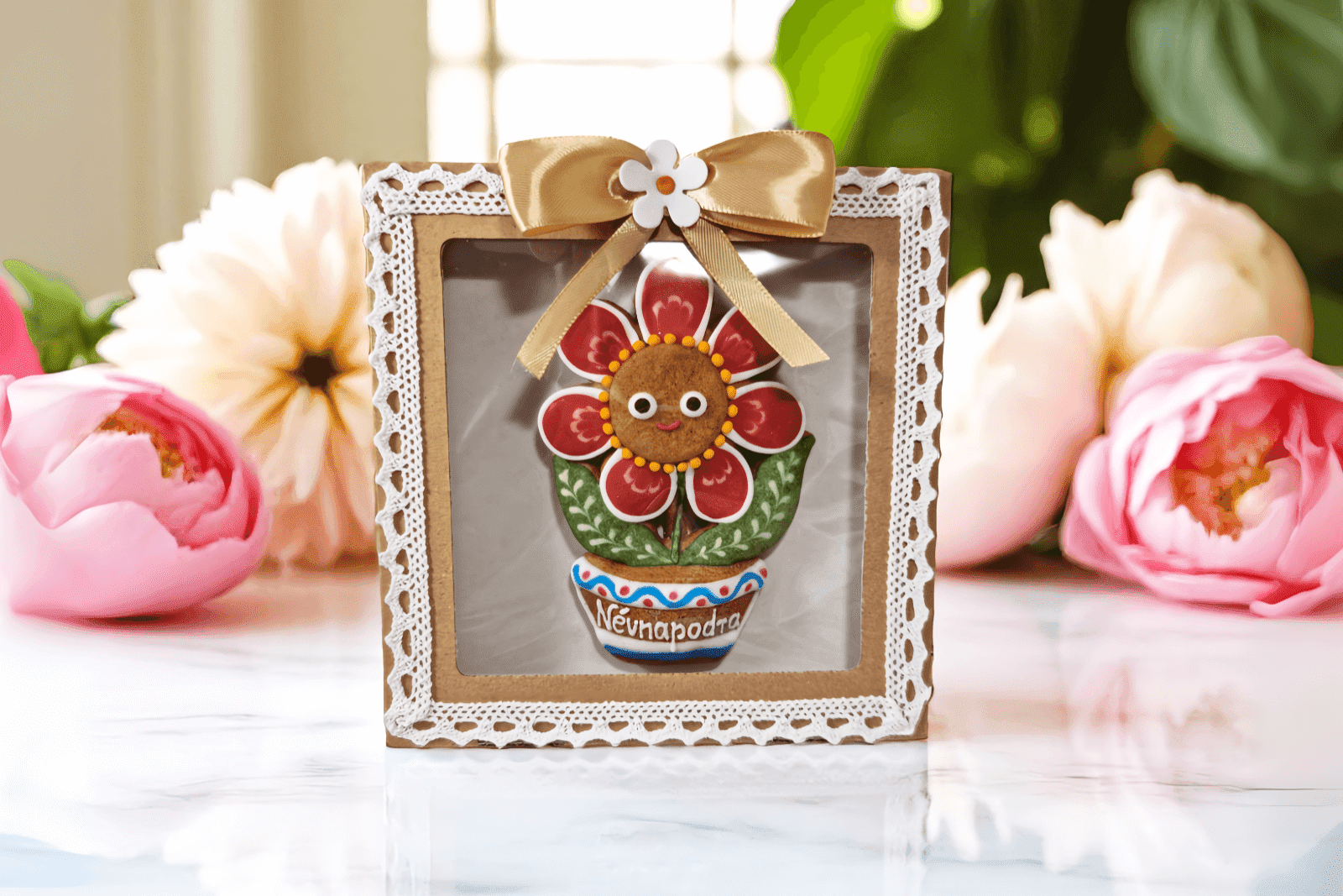 Az egyedi mézeskalács különösen jó névnapi ajándék.