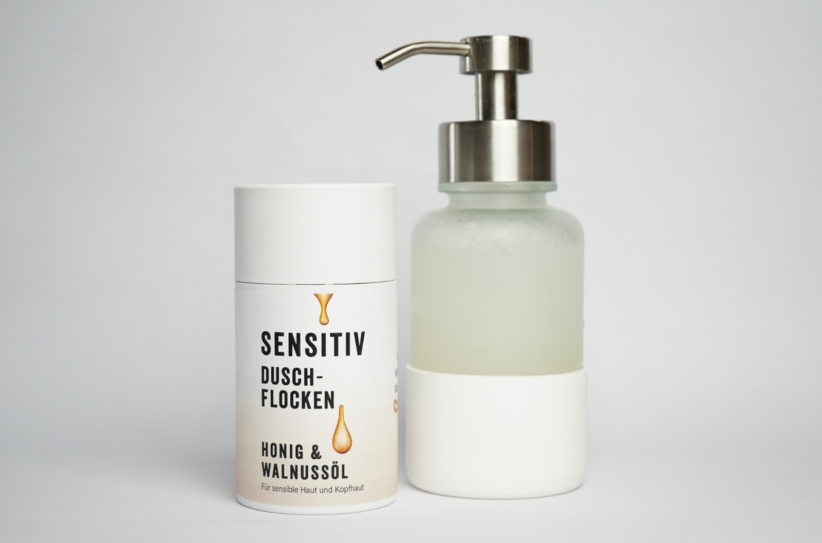 Sensitiv Duschflocken mit Honig