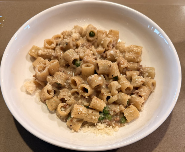 Cauliflower Sausage Pasta