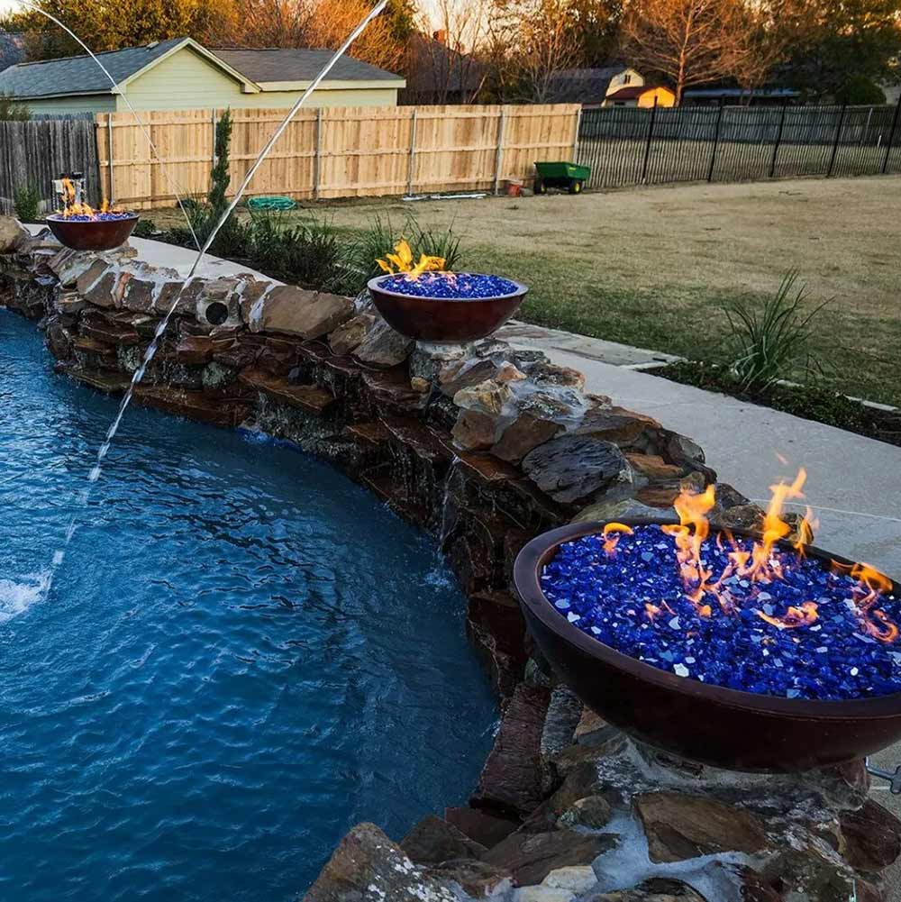 Fire by Design Wok Fire Bowl natural gas fire feature