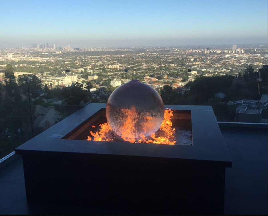 The Outdoor Plus sculpture burner installation