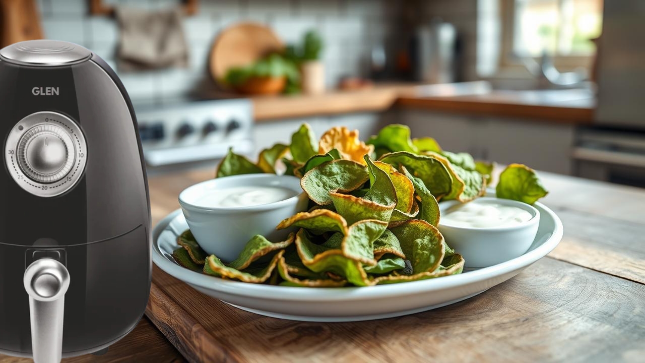 Air-Fried Spinach Chips