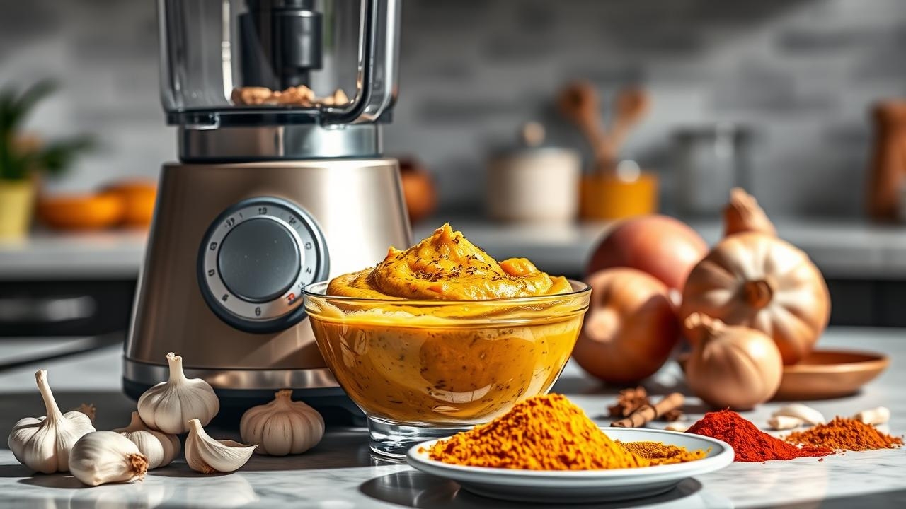 Garlic and Onion Masala Paste