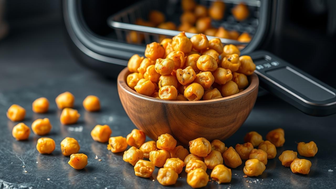 Crispy Air Fryer Chickpeas