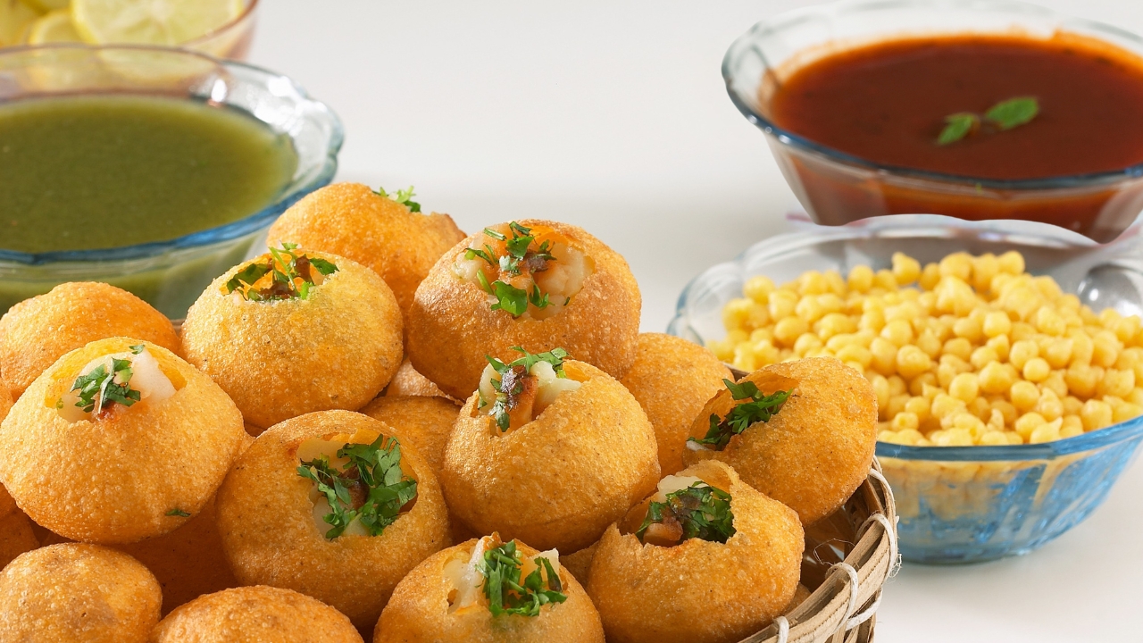 Pani puri in air fryer
