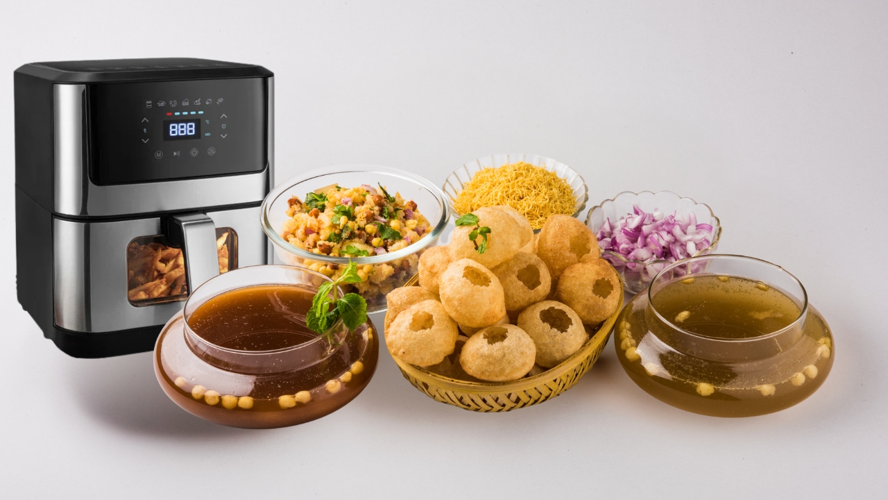 Pani puri in air fryer