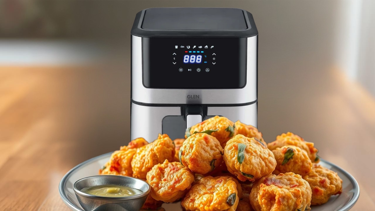 air fried pakoras