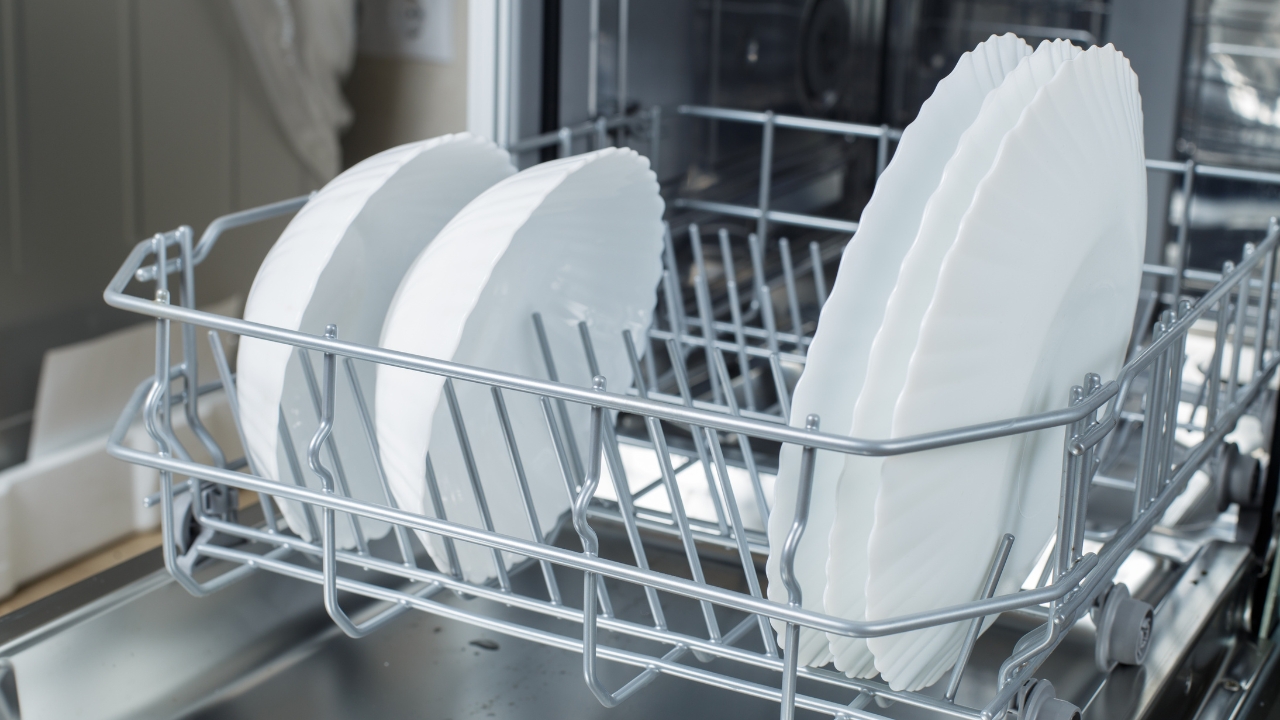 dry dishes after using dishwasher
