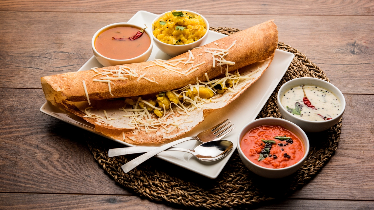 Making Dosa in an Electric Grill
