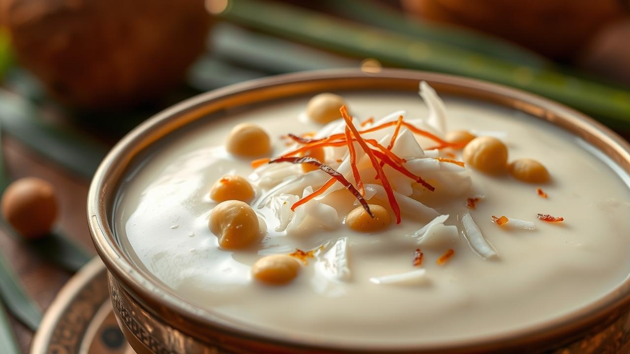 perfectly cooked Elaneer Payasam