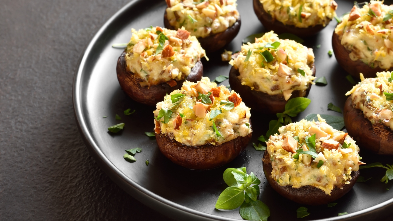 Stuffed Tandoori Mushrooms