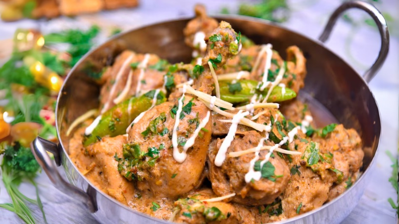 afghani chicken ready to serve