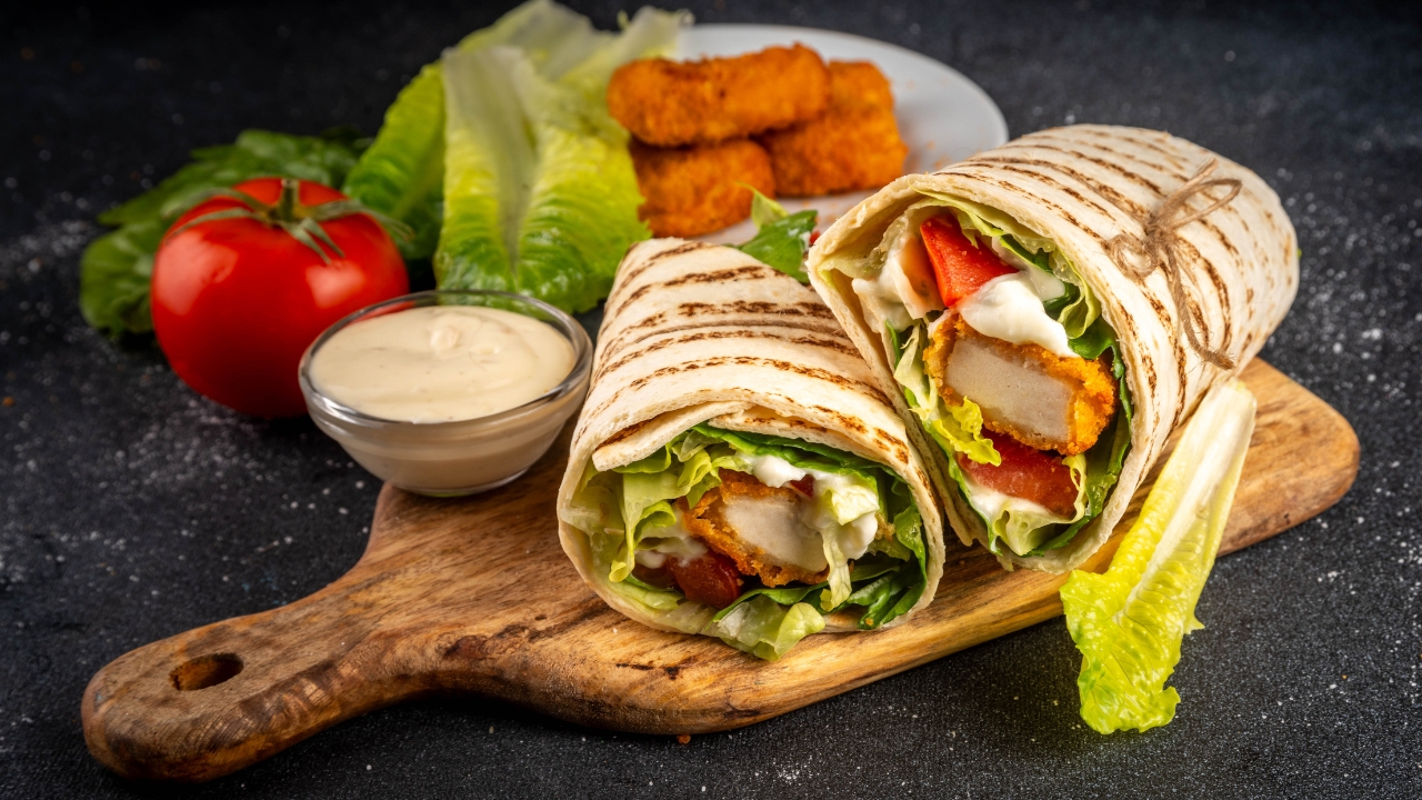Butter Chicken Wraps