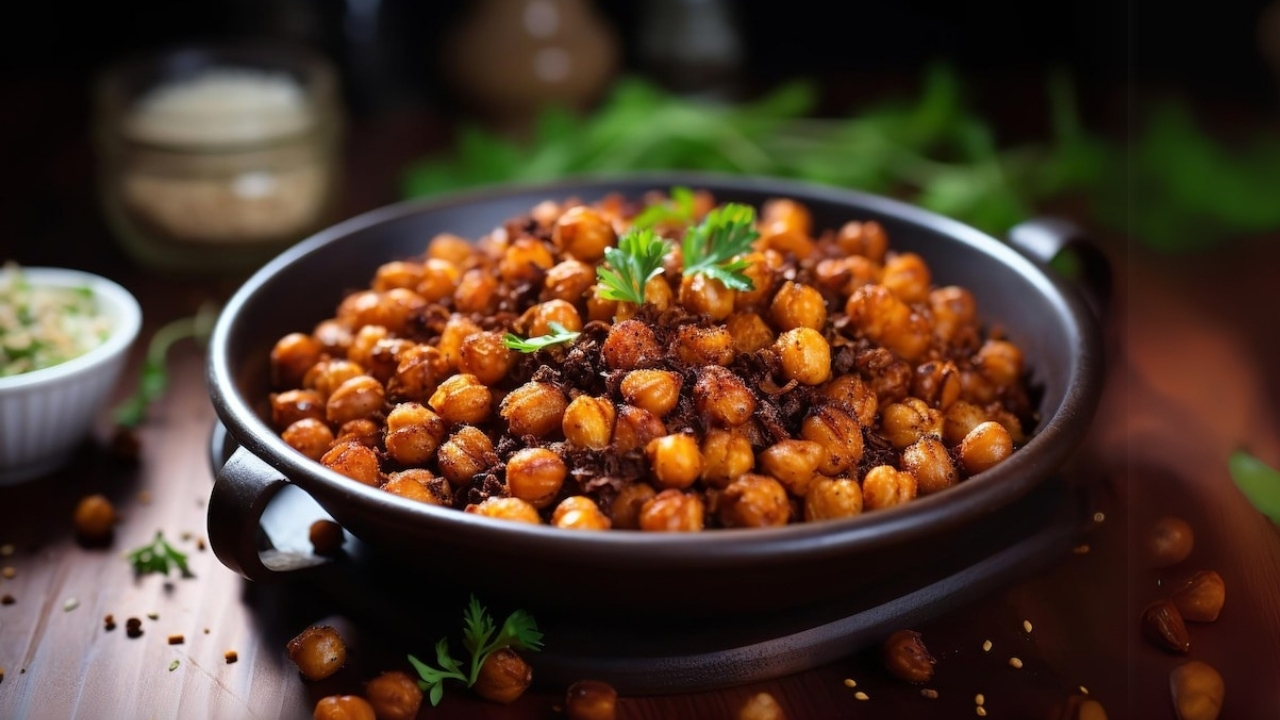 Crispy Roasted Masala Channa