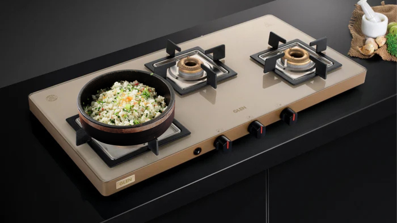 lemon rice on 3stove burner