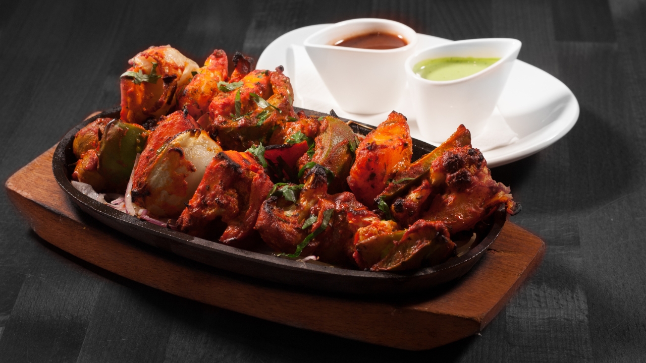 Smoky mushroom tikkas